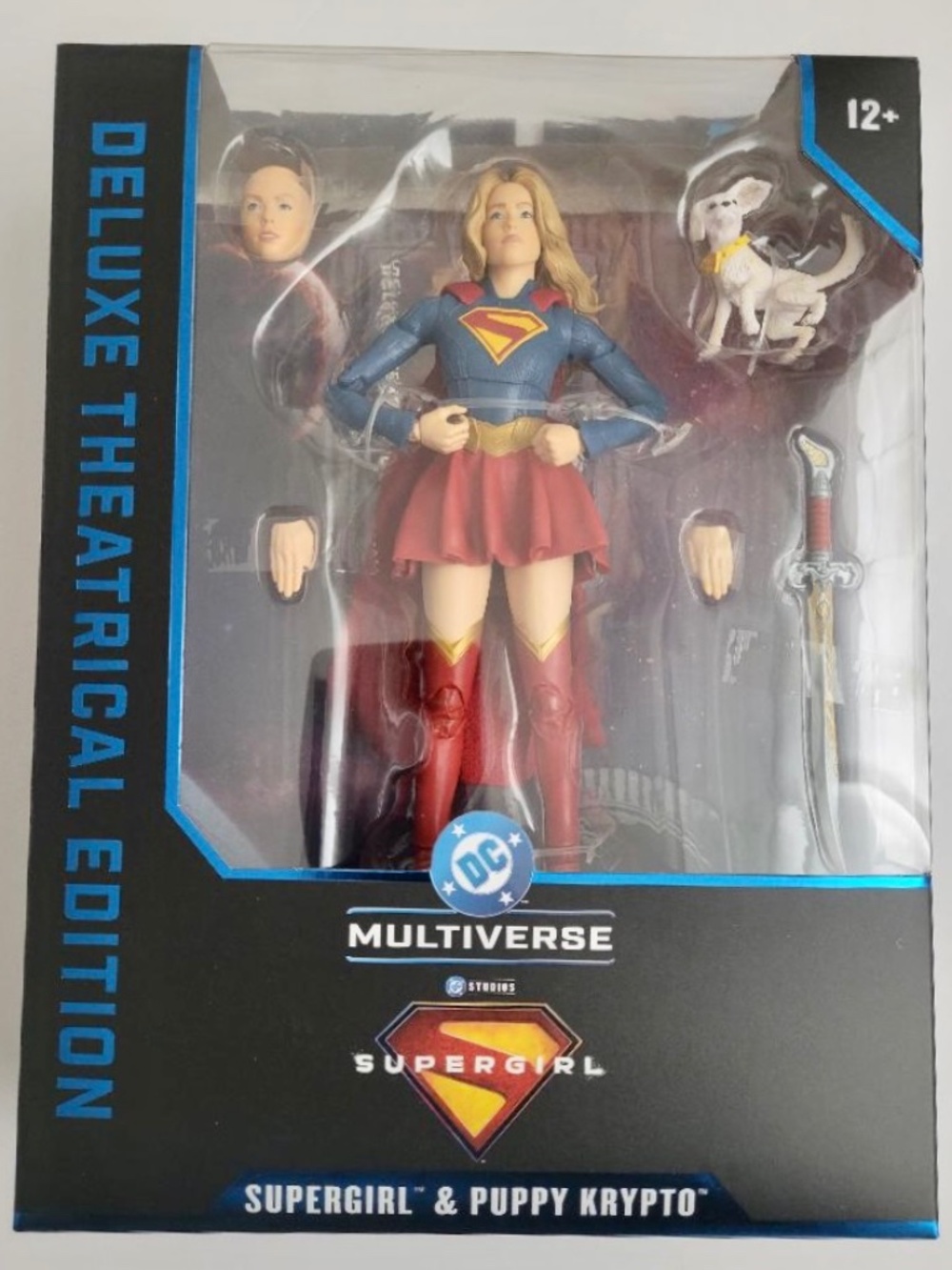 MCFARLANE DC Supergirl & Puppy Krypto Deluxe Theatrical Edition Figure
